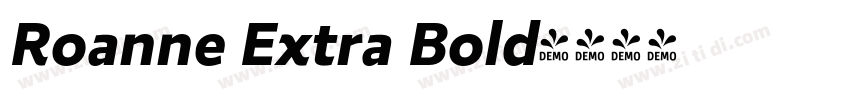 Roanne Extra Bold字体转换
